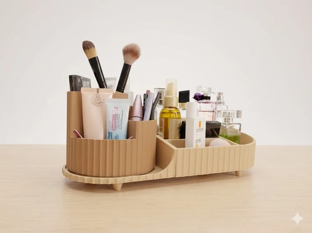 360°Rotating Makeup Organizer