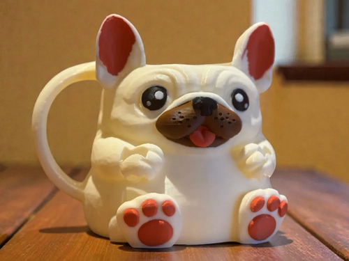 Cute French Bulldog Holder for Ice Cream Pints