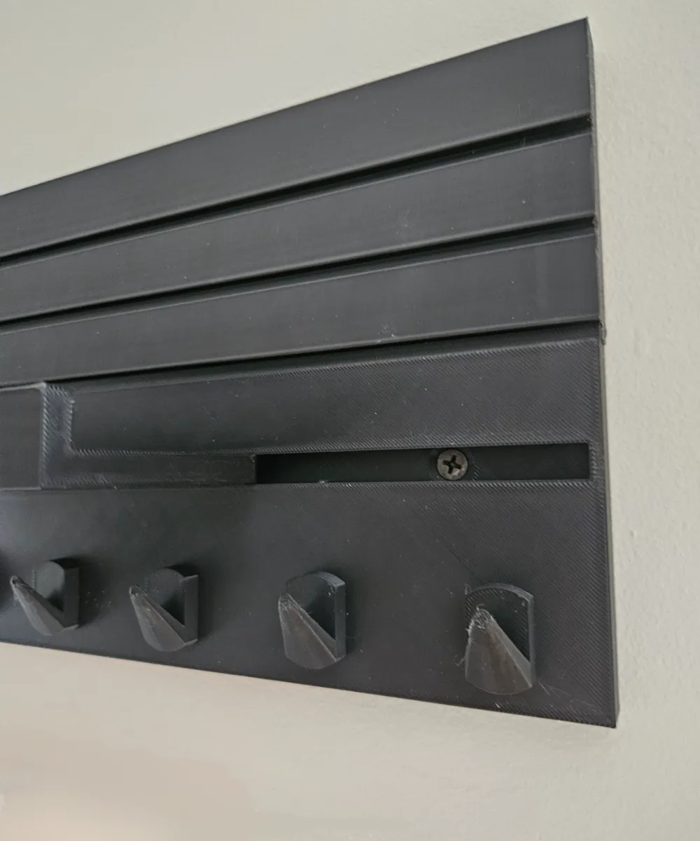 Modern Modular Wall Key Holder with Shelf